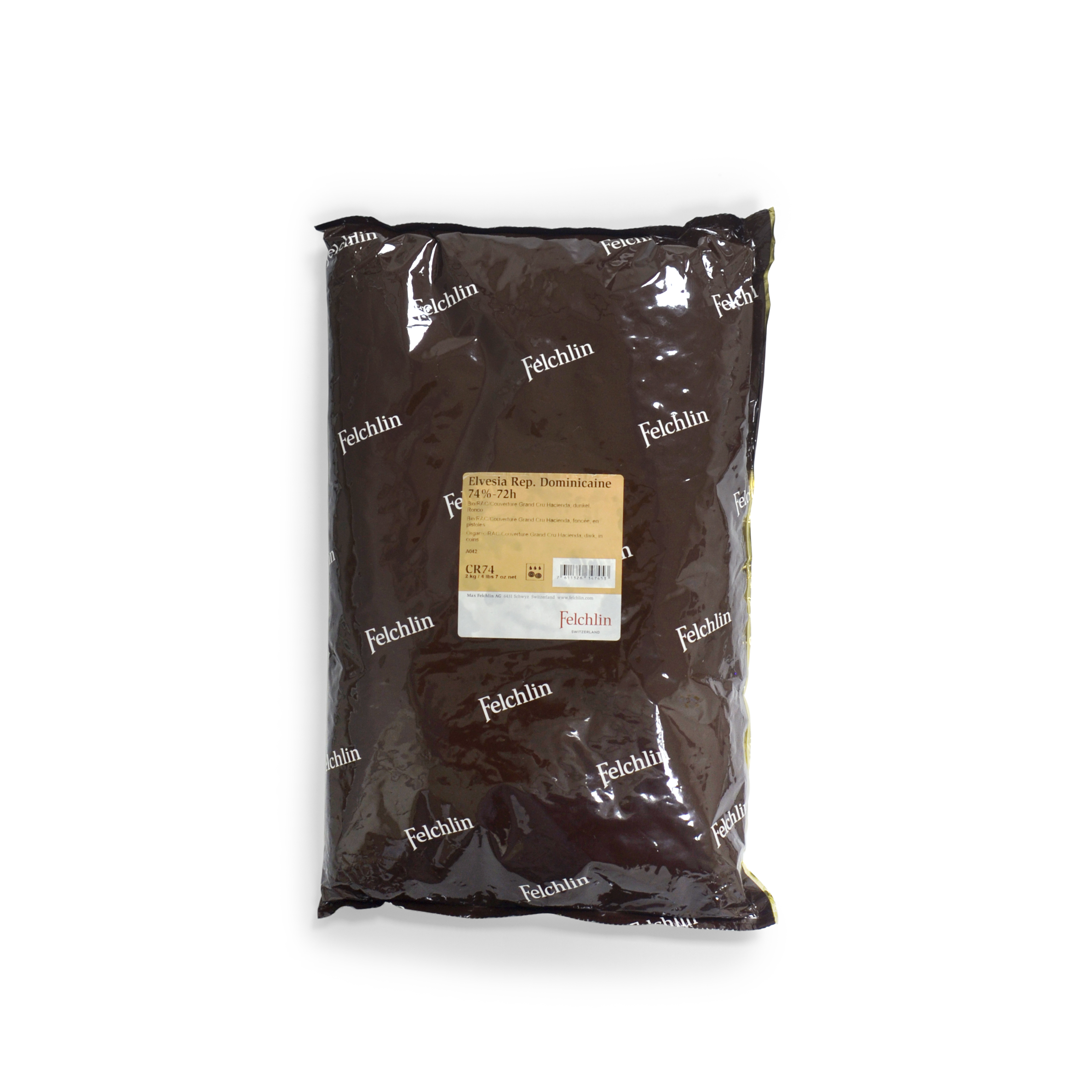 Felchlin Rondo CHOCOLATE HACIENDA ELVESIA DARK 74% RONDO - Continental Food