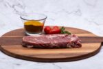BEEF RIBEYE STEAK 8 OZ PURE CHOICE 1855 ANGUS
