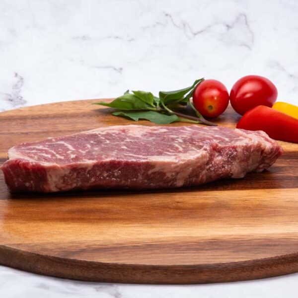 BEEF STRIP STEAK 8 OZ C/C CHOICE 1855 ANGUS
